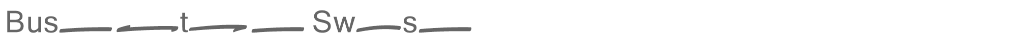 Sample characters Bushetch Font